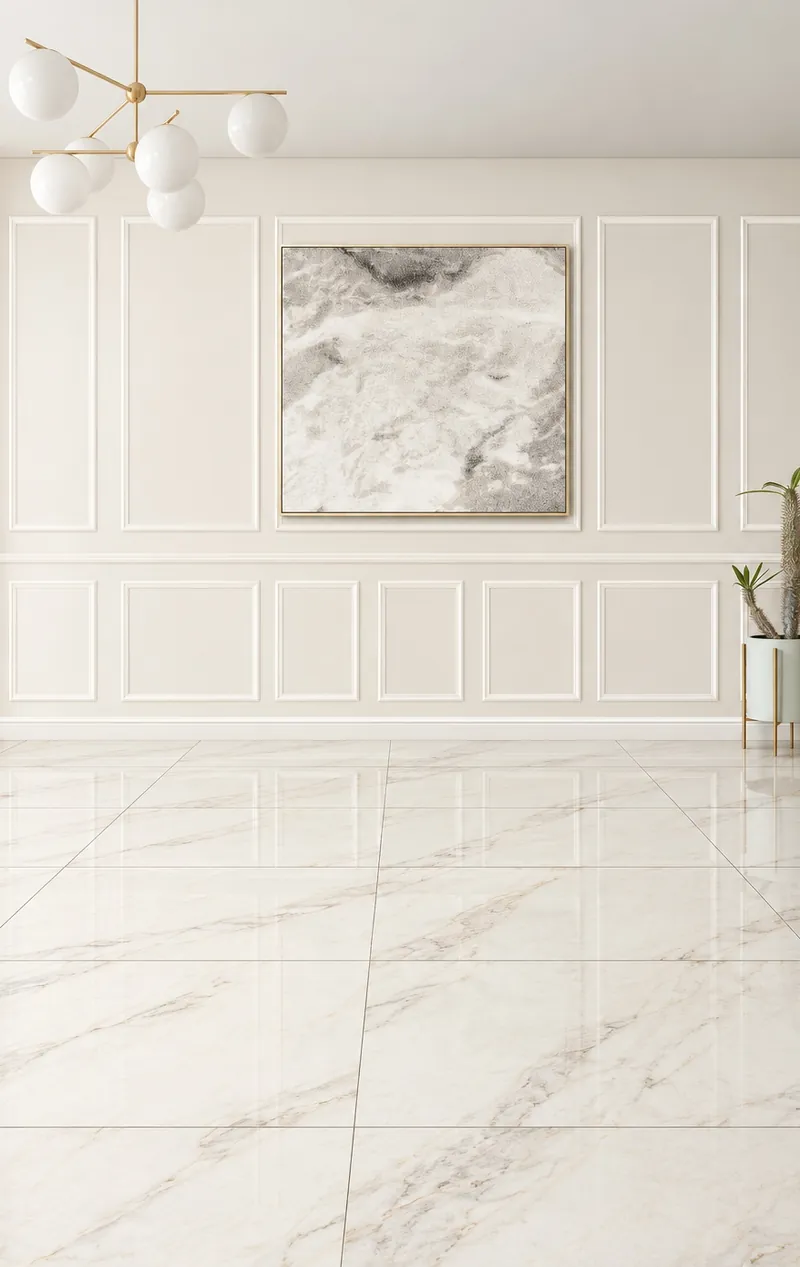 Vitrified tile flooring