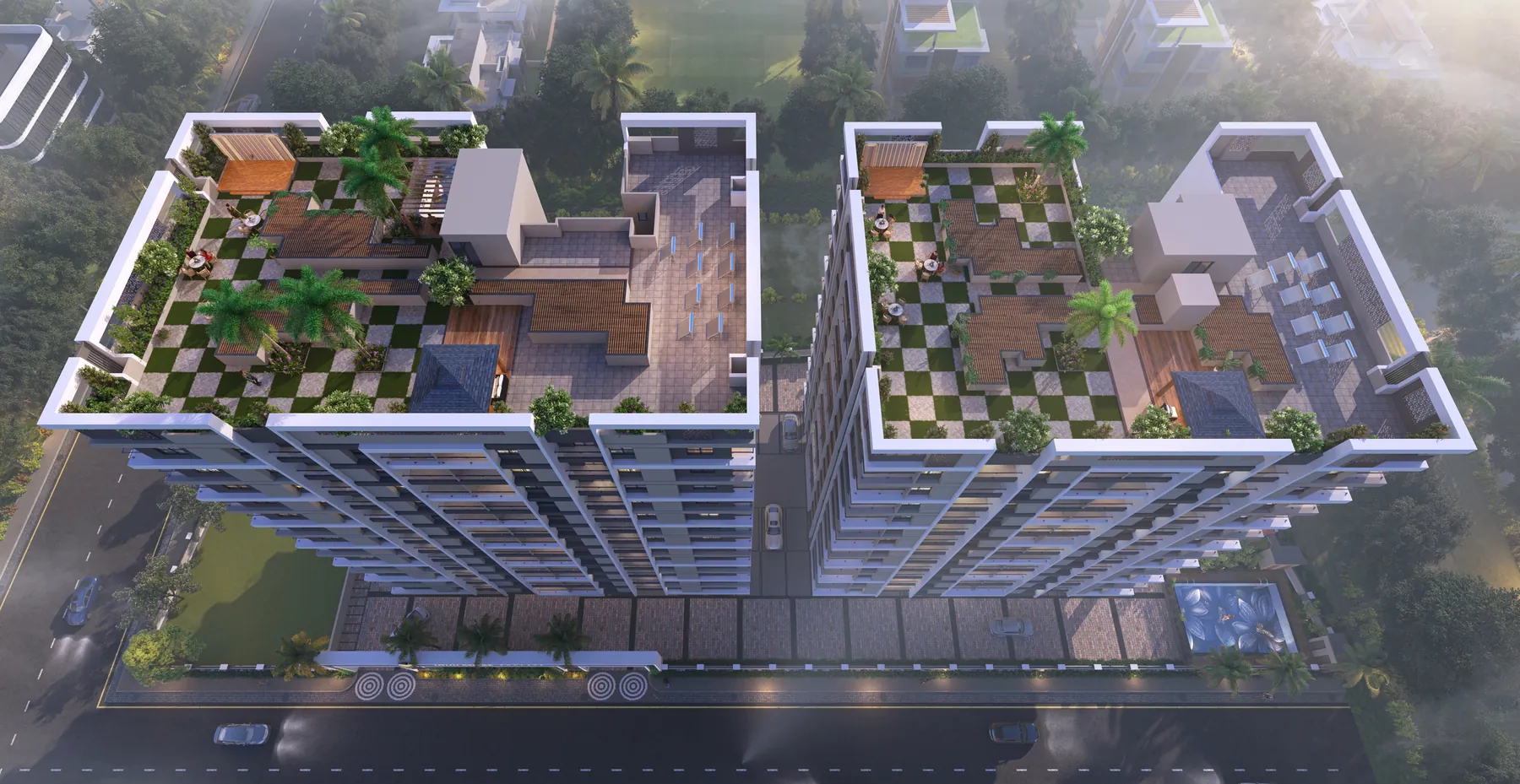 Rooftop amenities